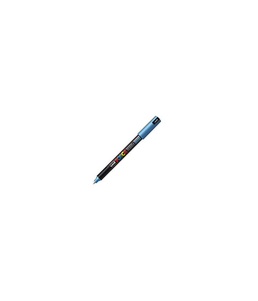 Uniball marcador posca pc-1mr no permanente punta extrafina 0.7mm azul metÁlico - Imagen 1