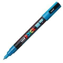 Posca marcador pc-3ml punta cónica 0,9 - 1,3 mm azul claro purpurina