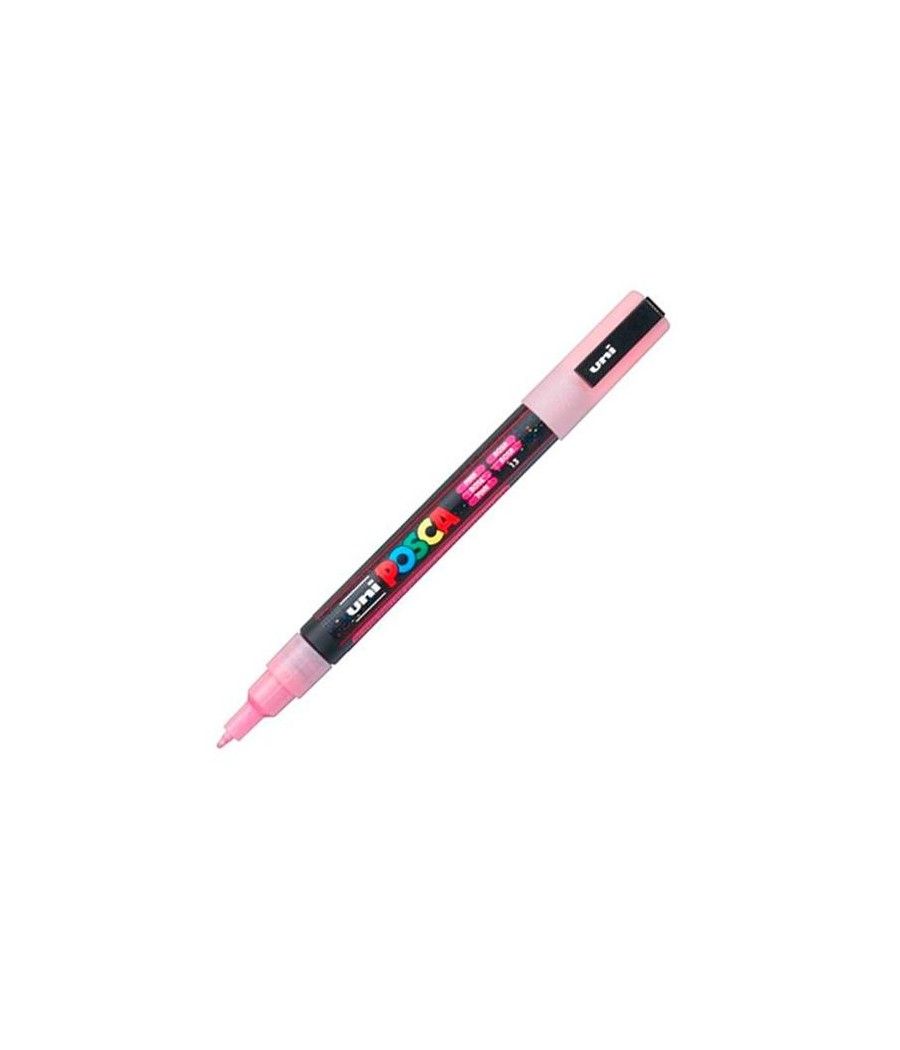 Uniball marcador posca pc-3ml punta cÓnica 0,9 - 1,3 mm rosa purpurina - Imagen 1