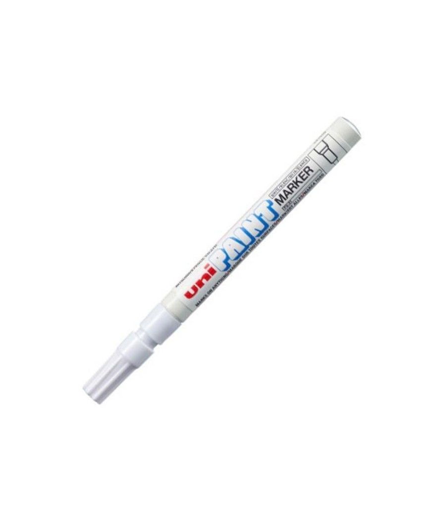 Uniball marcador permanente paint marker px-20(l) blanco -12u- - Imagen 1