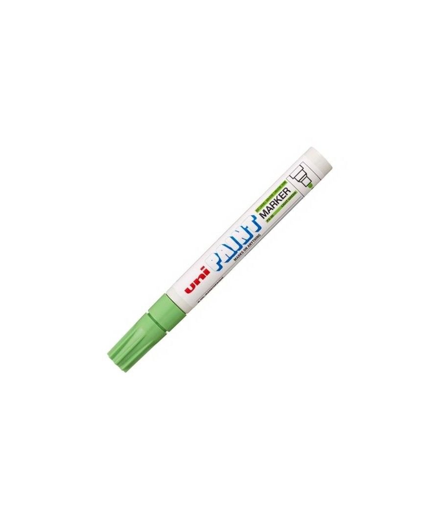 Uniball marcador permanente paint marker px-20(l) verde claro -12u-