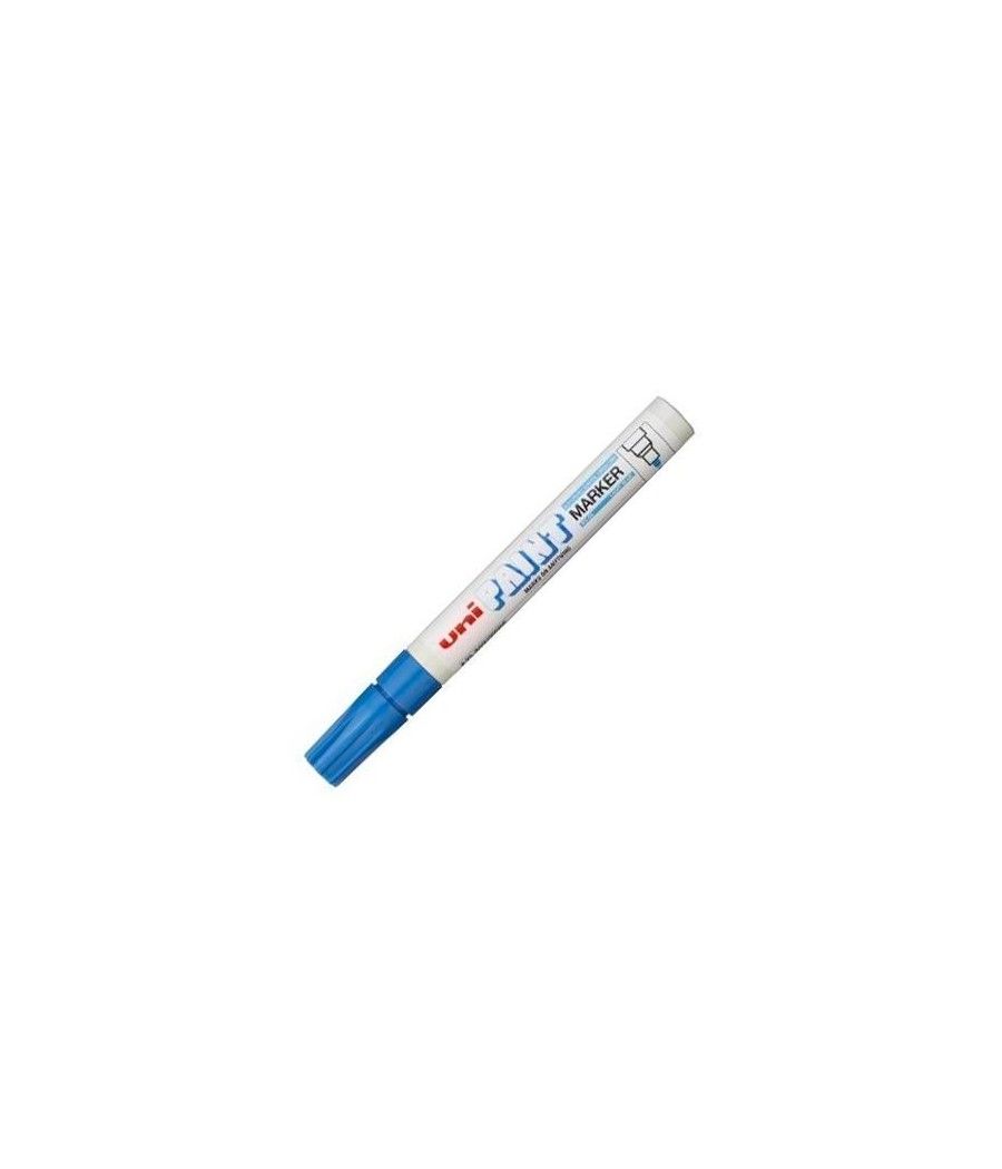 Uniball marcador permanente paint marker px-20(l) azul claro -12u-
