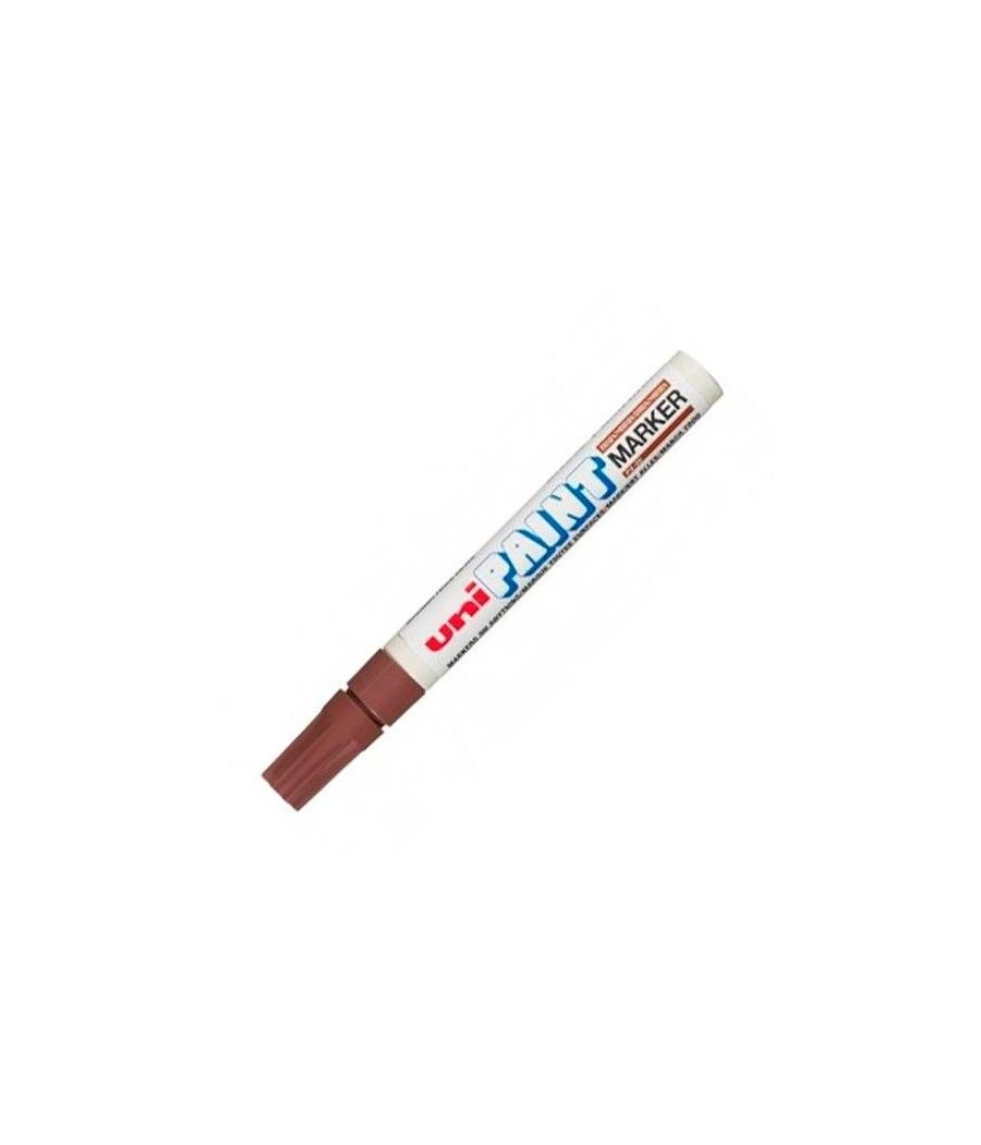 Uniball marcador permanente paint marker px-20(l) marron -12u- - Imagen 1