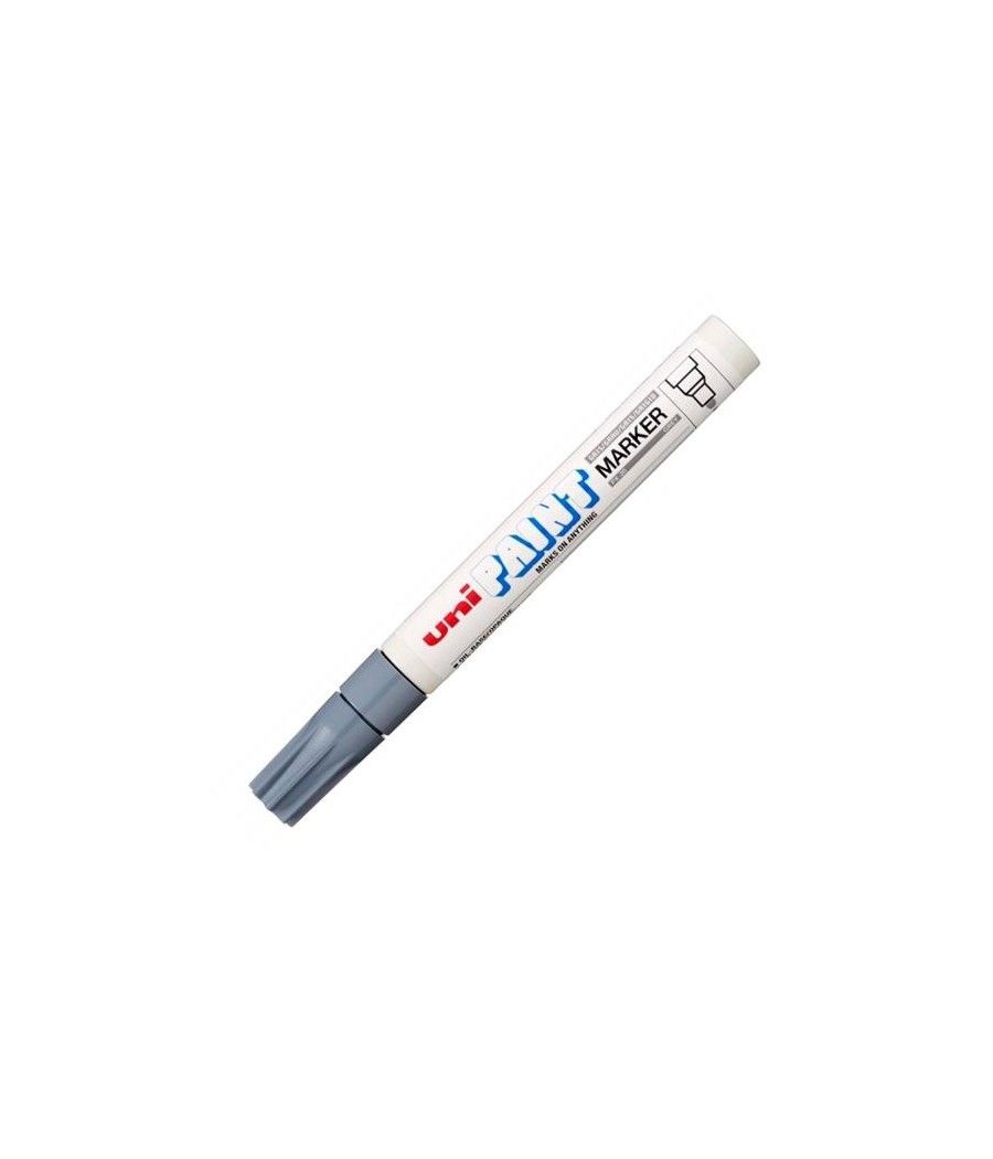 Uniball marcador permanente paint marker px-20(l) gris -12u- - Imagen 1