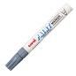 Uniball marcador permanente paint marker px-20(l) gris -12u-