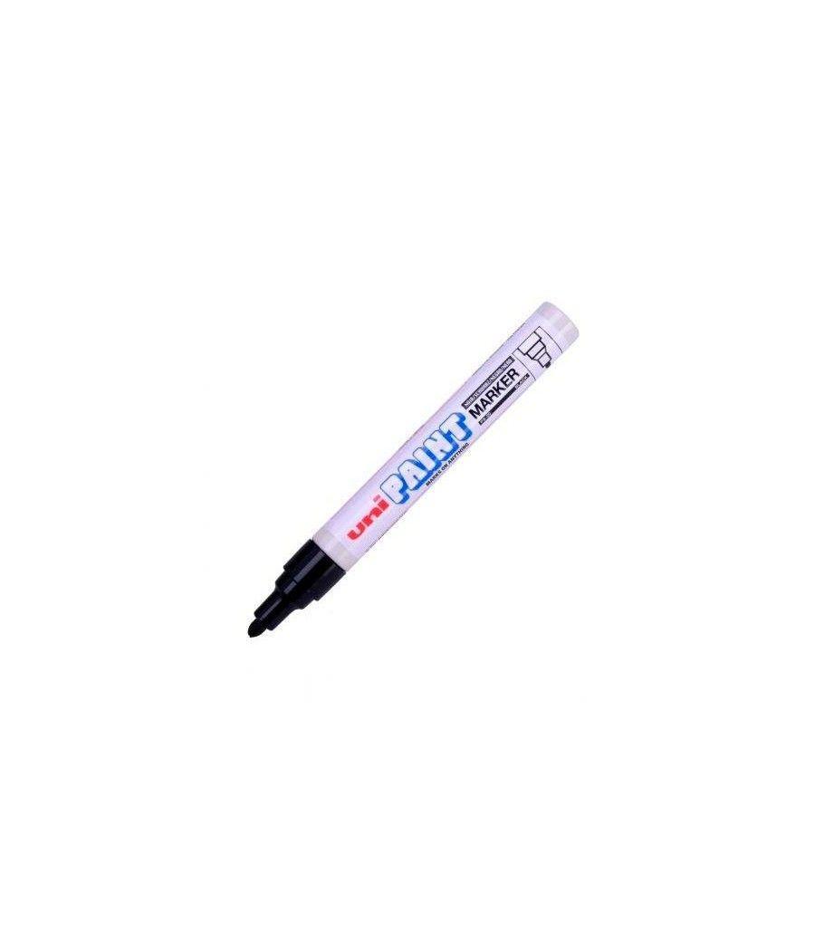 Uniball marcador permanente paint marker px-20(l) negro -12u- - Imagen 1