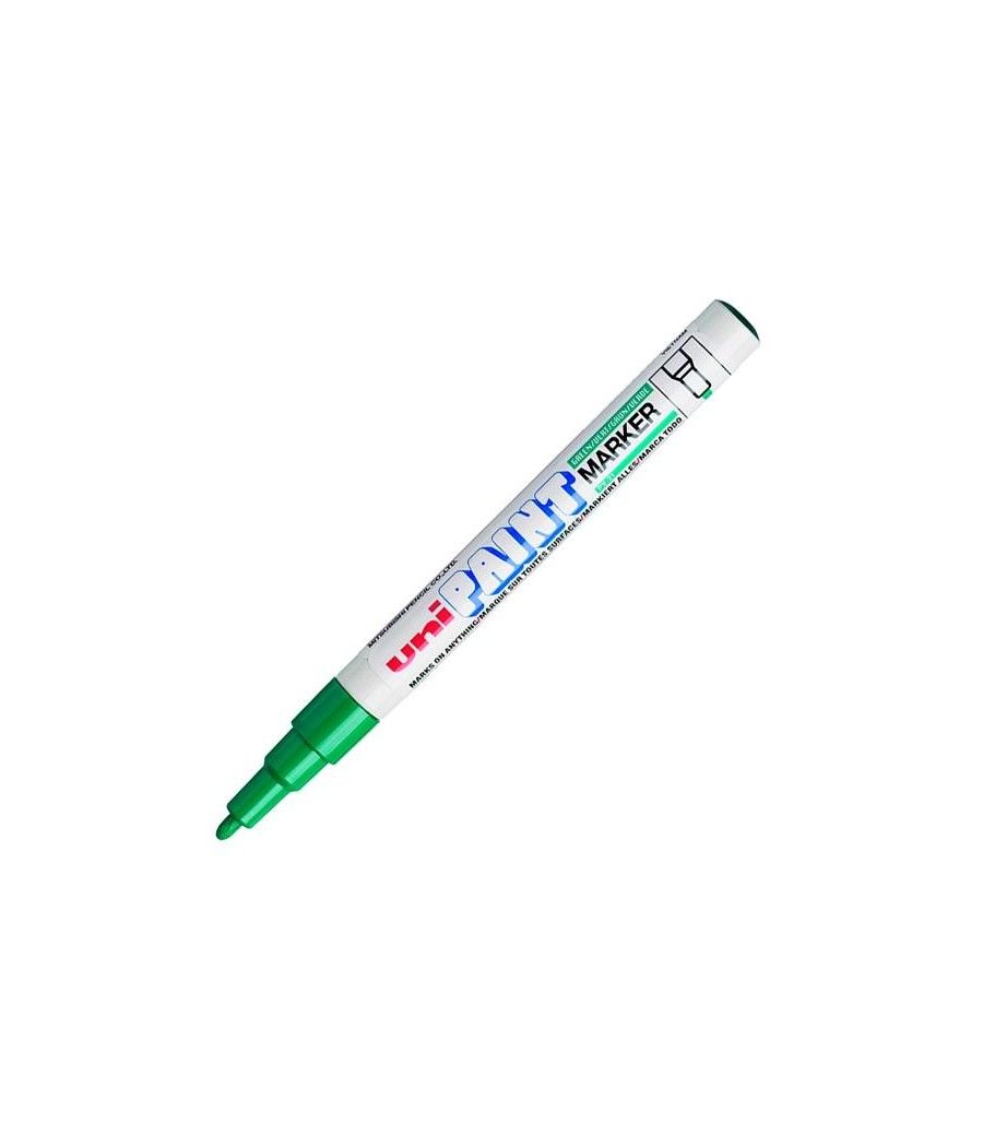 Uniball marcador paint px-21l verde -12u-