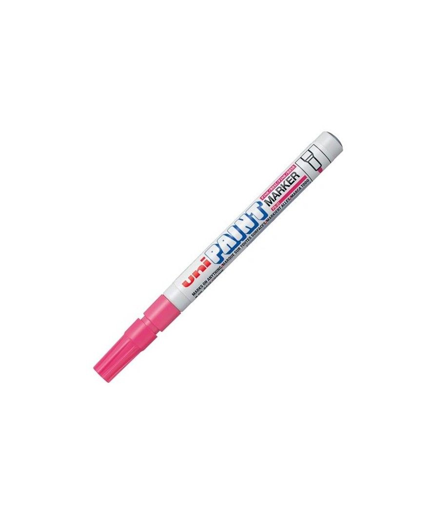 Uniball marcador paint px-21l rosa -12u-