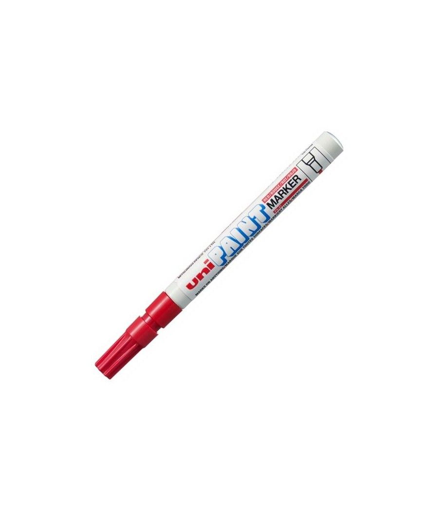 Uniball marcador paint px-21l rojo -12u-