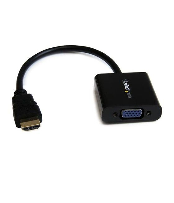 StarTech.com Adaptador Conversor de Vídeo HDMI a VGA HD15 - Cable Convertidor - 1920x1200 - 1080p - Imagen 1