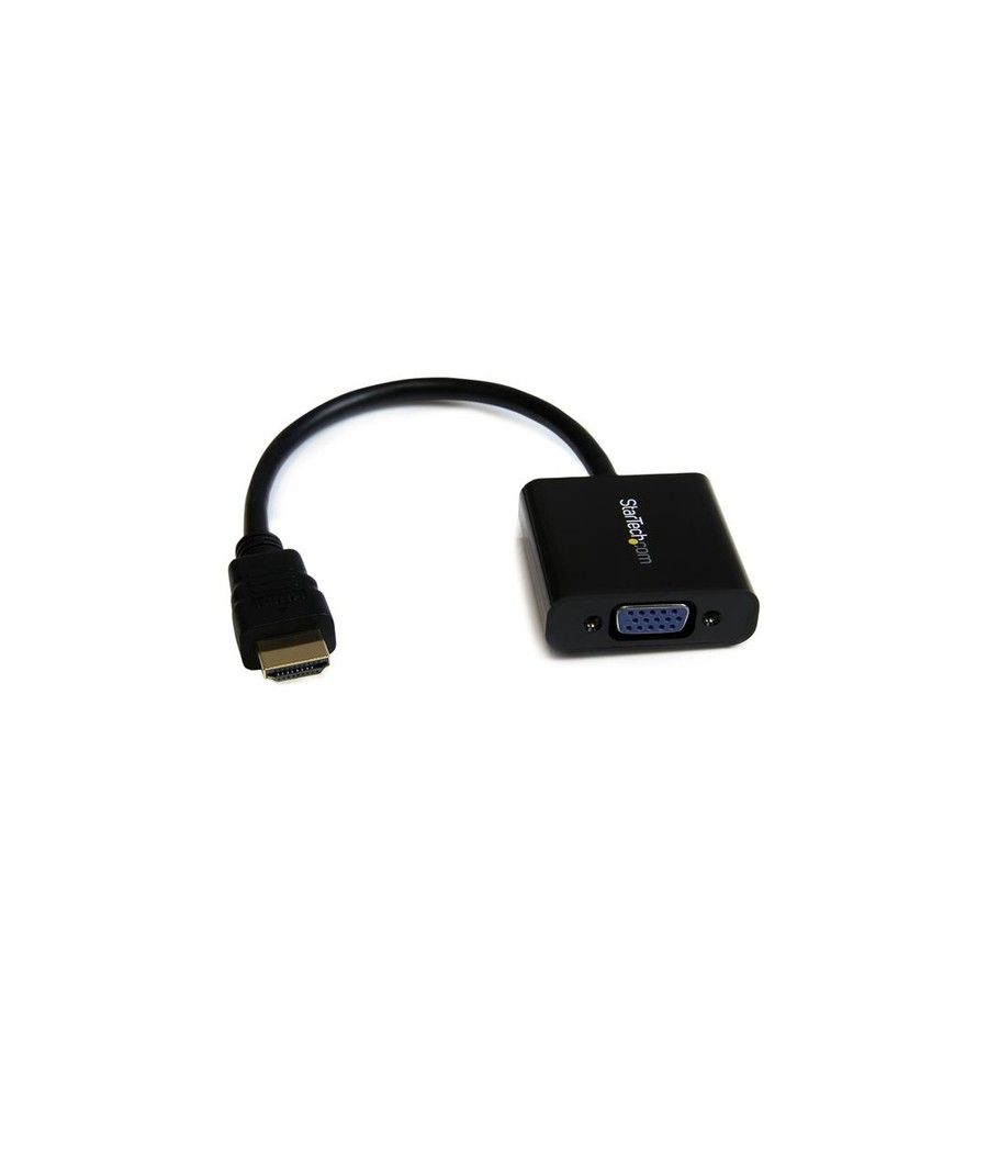 StarTech.com Adaptador Conversor de Vídeo HDMI a VGA HD15 - Cable Convertidor - 1920x1200 - 1080p - Imagen 1