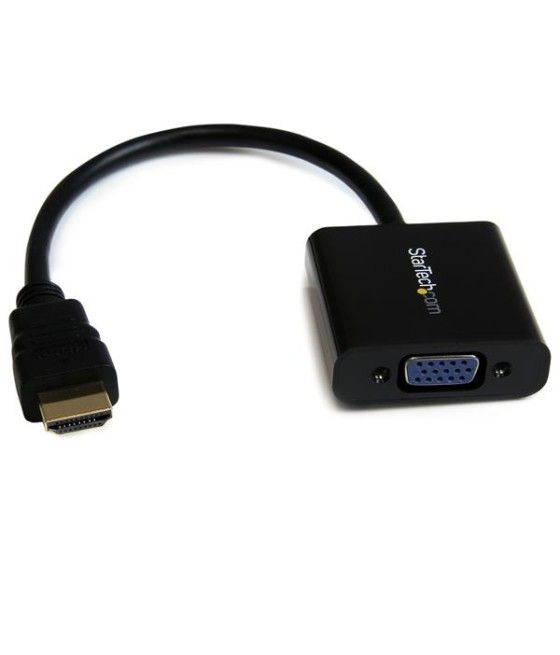 StarTech.com Adaptador Conversor de Vídeo HDMI a VGA HD15 - Cable Convertidor - 1920x1200 - 1080p - Imagen 2