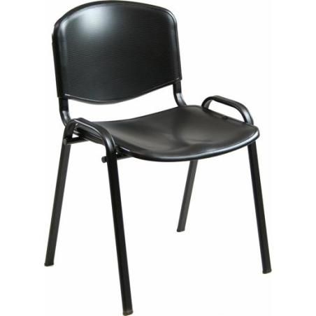 Unisit silla confidente dado plastico negra - Imagen 1