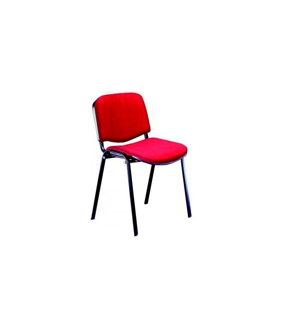 Unisit silla confidente dado tapizada roja