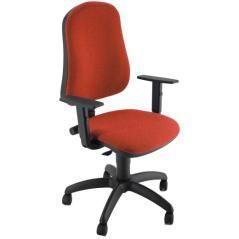 Unisit silla administrativa cp simple roja reposabrazos ajustables - Imagen 1