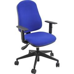 Unisit silla administrativa sincro simple azul reposabrazos ajustables - Imagen 1