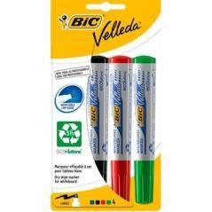 Velleda marcador 1701 pizarra blanca punta redonda surtidos blister - 4 unidades - - Imagen 1