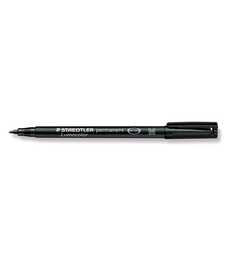 Rotulador staedtler lumocolor retroproyeccion punta de fibrapermanente 317-9 negro punta media redonda 0.8-1 mm pack 10 unidades