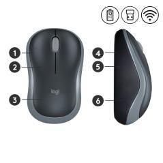 Logitech M185 ratón RF inalámbrico Óptico - Imagen 4