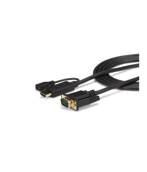 StarTech.com Cable de 3m Conversor Activo HDMI a VGA - Adaptador 1920x1200 1080p - Imagen 1