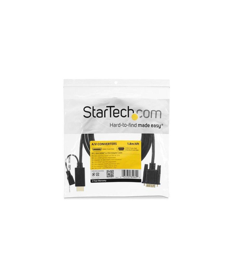 StarTech.com Cable de 3m Conversor Activo HDMI a VGA - Adaptador 1920x1200 1080p - Imagen 5