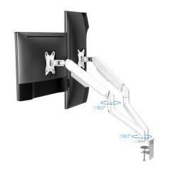 Soporte mesa pant gira incli 2 brazos 17-32 blanco - Imagen 3