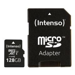 Tarjeta de memoria micro sd intenso 128gb uhs - i cl10 + adaptador sd - Imagen 1