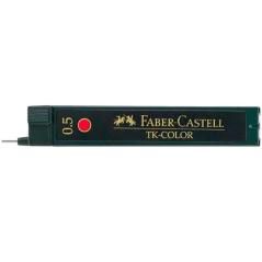 Faber castell estuche de 12 minas tk-color 0,5mm rojo - Imagen 1