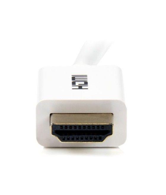 StarTech.com Cable HDMI de alta velocidad de 5m - Macho a Macho - CL3 Instalación en Pared - Ultra HD 4k x 2k - Blanco - Imagen 