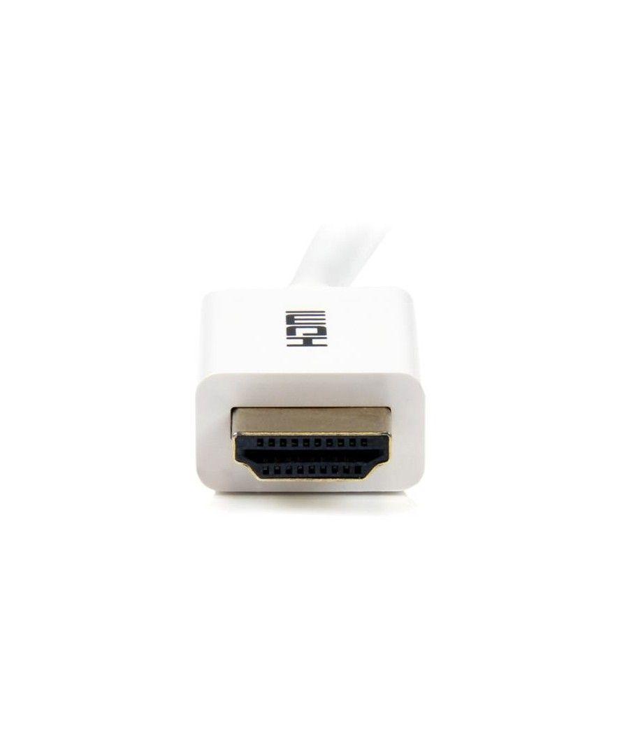 StarTech.com Cable HDMI de alta velocidad de 5m - Macho a Macho - CL3 Instalación en Pared - Ultra HD 4k x 2k - Blanco - Imagen 