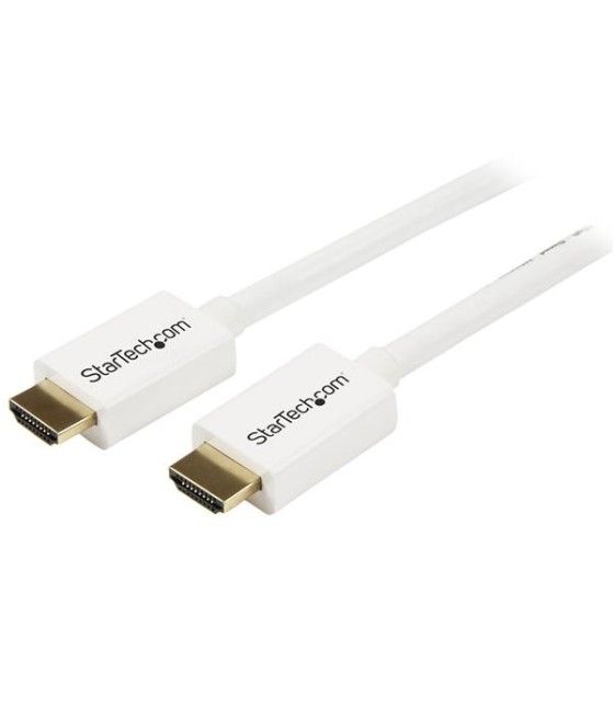 StarTech.com Cable HDMI de alta velocidad de 7m - Macho a Macho - Certificado CL3 Instalación en Pared - Blanco - Imagen 2