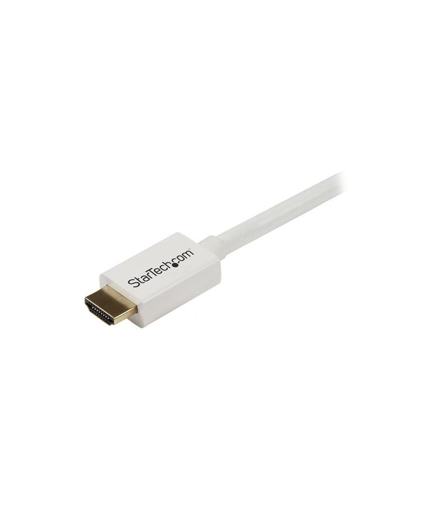 StarTech.com Cable HDMI de alta velocidad de 7m - Macho a Macho - Certificado CL3 Instalación en Pared - Blanco - Imagen 3