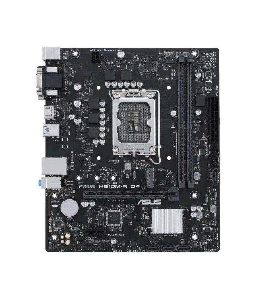 Placa base asus prime h610m-r d4 socket 1700/ micro atx/ bulk - Imagen 1