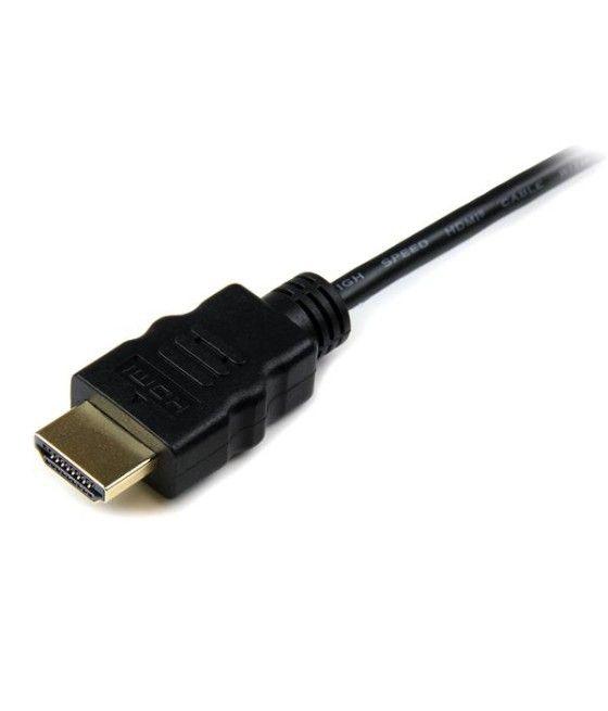 StarTech.com Cable de 1m Micro HDMI a HDMI con Ethernet - Vídeo de 4K a 30Hz - Cable Adaptador Conversor Micro HDMI Tipo D de al