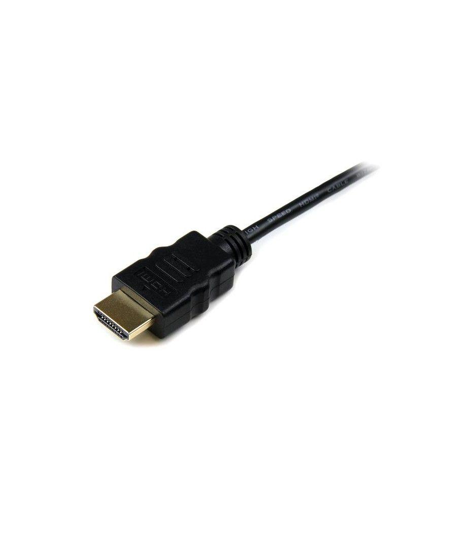 StarTech.com Cable de 1m Micro HDMI a HDMI con Ethernet - Vídeo de 4K a 30Hz - Cable Adaptador Conversor Micro HDMI Tipo D de al