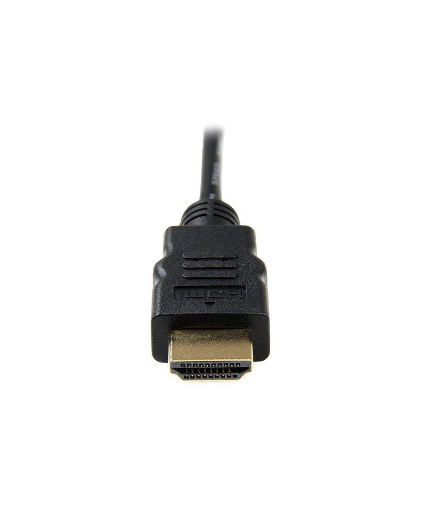 StarTech.com Cable de 1m Micro HDMI a HDMI con Ethernet - Vídeo de 4K a 30Hz - Cable Adaptador Conversor Micro HDMI Tipo D de al