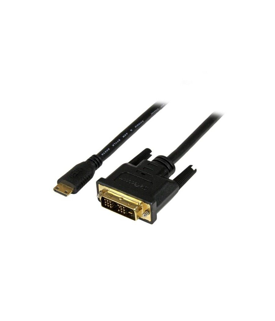 StarTech.com Adaptador Cable Conversor de 1m Mini HDMIa DVI-D para Tablet y Cámara - Imagen 2