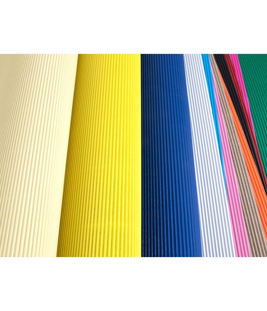 Cartón ondulado liderpapel 50 x 70cm 320g/m2 azul pack 10 unidades - Imagen 4