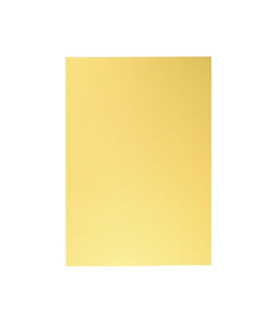 Cartón ondulado liderpapel 50 x 70cm 320g/m2 amarillo pack 10 unidades - Imagen 2