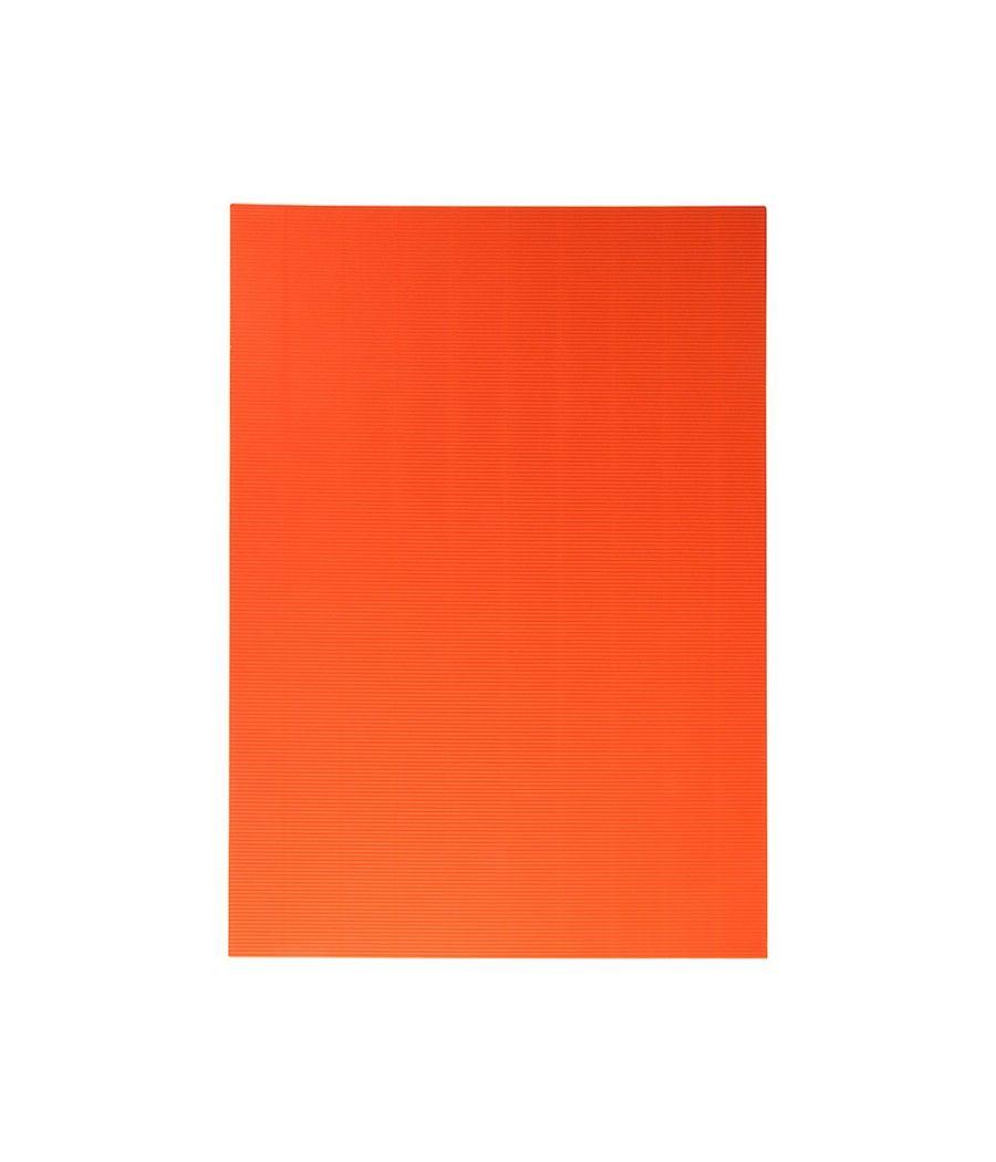 Cartón ondulado liderpapel 50 x 70cm 320g/m2 naranja pack 10 unidades - Imagen 2