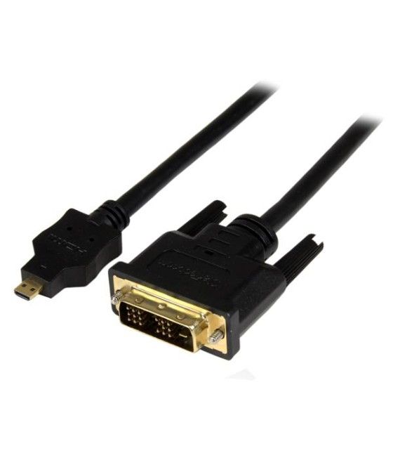 StarTech.com Cable de 1m Adaptador Conversor Micro HDMI a DVI-D para Tablet y Teléfono Móvil - Convertidor de Vídeo para Disposi