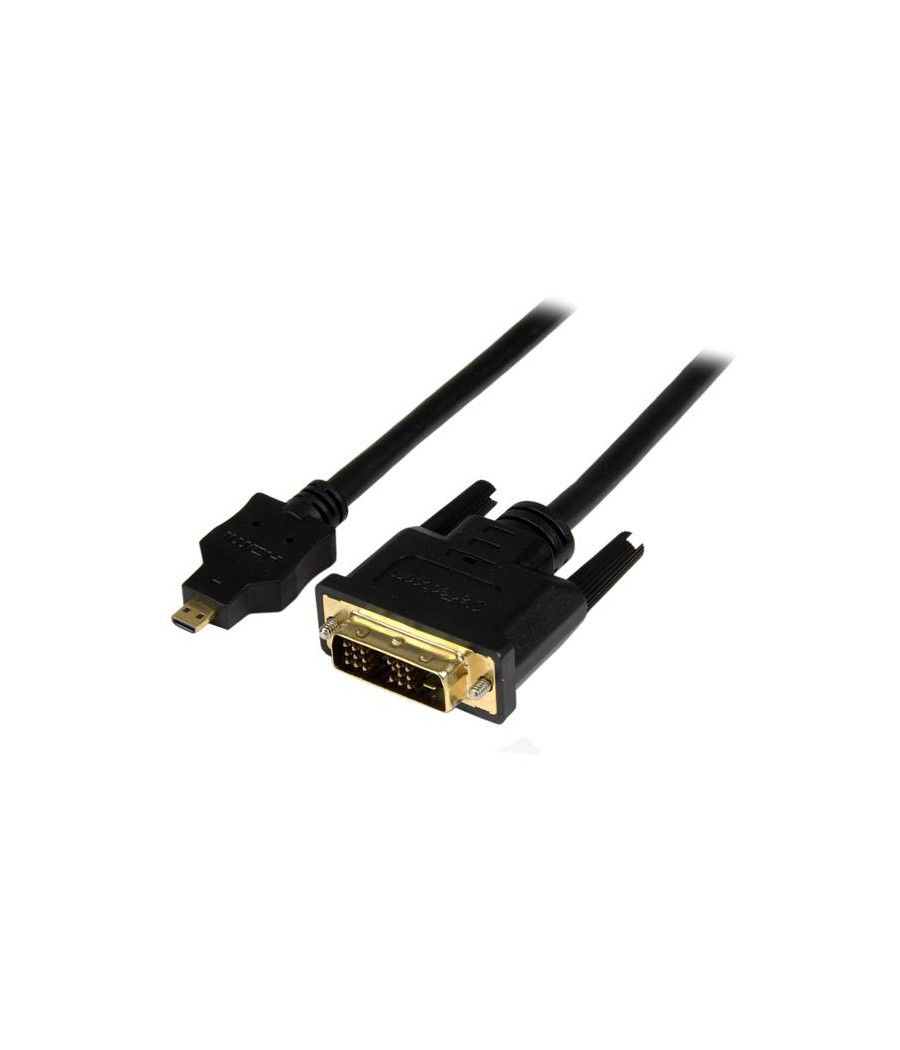 StarTech.com Cable de 2m Adaptador Conversor Micro HDMI a DVI-D para Tablet y Teléfono Móvil - Convertidor de Vídeo para Disposi
