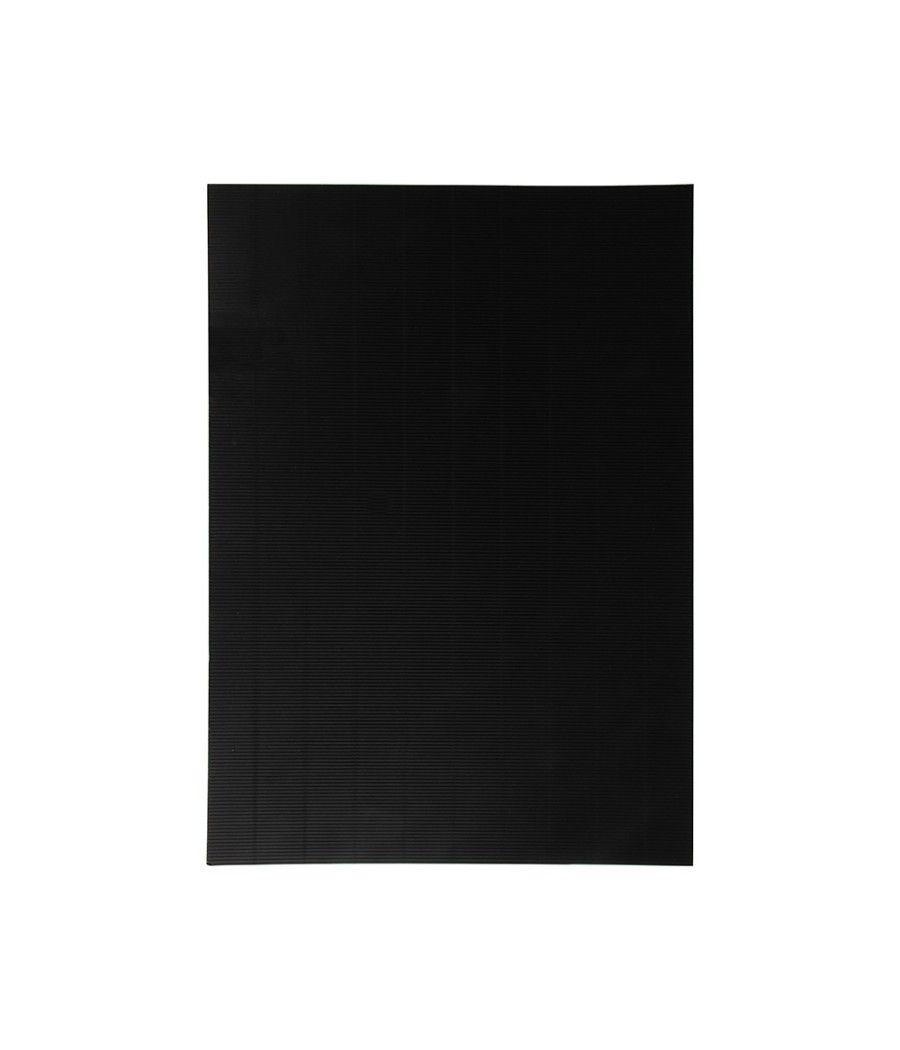 Cartón ondulado liderpapel 50 x 70cm 320g/m2 negro pack 10 unidades - Imagen 2