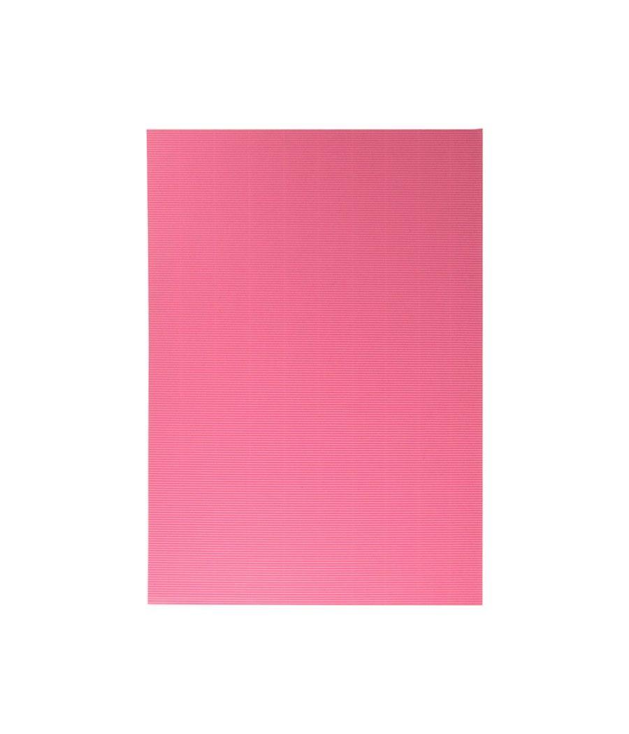 Cartón ondulado liderpapel 50 x 70cm 320g/m2 rosa pack 10 unidades - Imagen 2