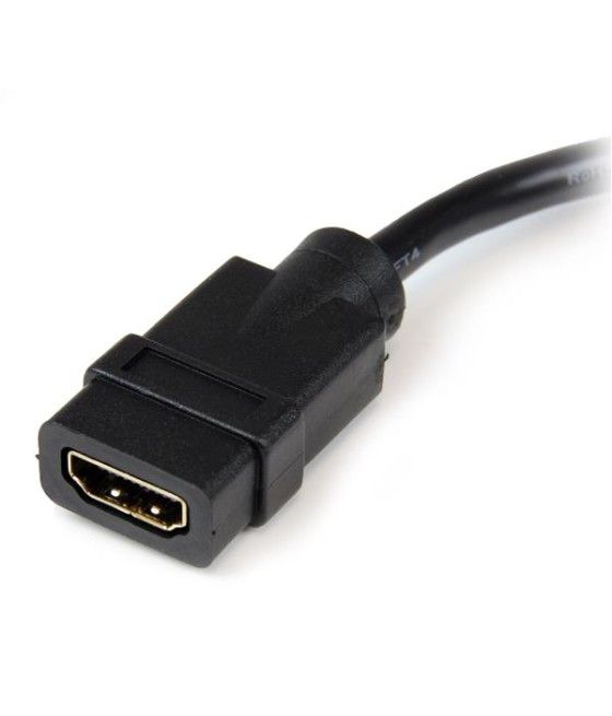 StarTech.com Adaptador de 20cm HDMI a DVI - DVI-D Macho - HDMI Hembra - Cable Conversor de Vídeo - Negro - Imagen 3
