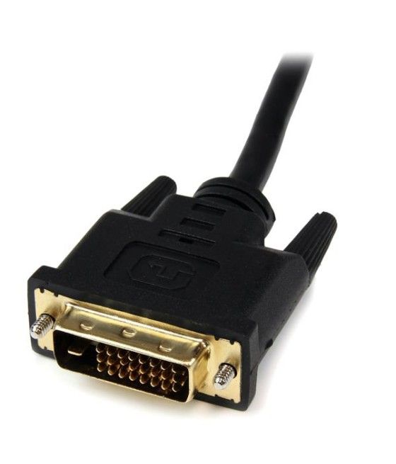 StarTech.com Adaptador de 20cm HDMI a DVI - DVI-D Macho - HDMI Hembra - Cable Conversor de Vídeo - Negro - Imagen 4