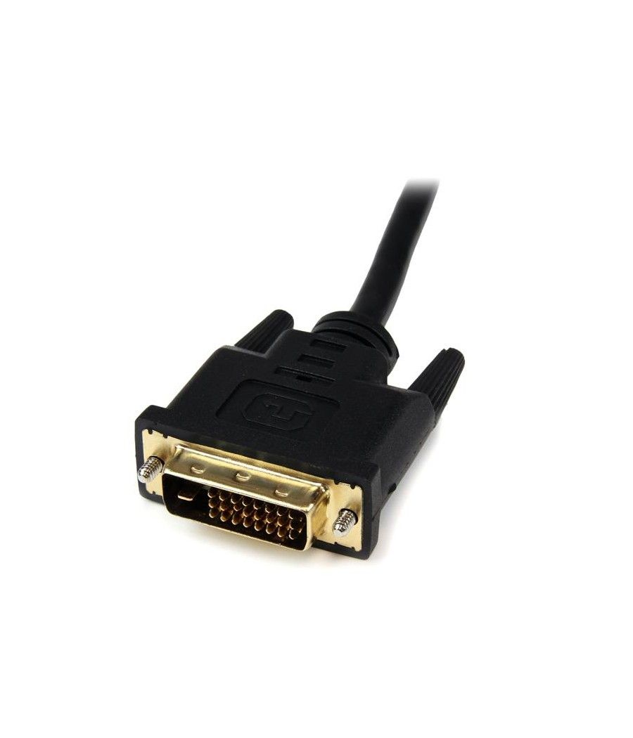 StarTech.com Adaptador de 20cm HDMI a DVI - DVI-D Macho - HDMI Hembra - Cable Conversor de Vídeo - Negro - Imagen 4