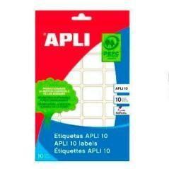 Apli etiquetas manuales 20x50mm b.10 hojas blanco - Imagen 1