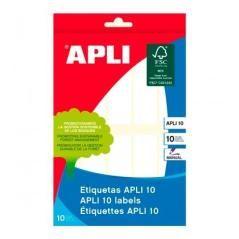 Apli etiquetas manuales 20x75mm 10 hojas blanco - Imagen 1