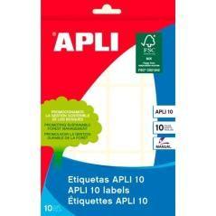Apli etiquetas manuales 26x54mm 10 hojas blanco - Imagen 1